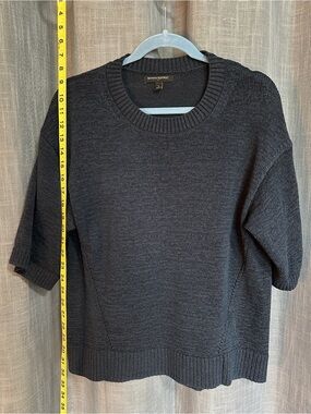 Banana Republic navy blue Crewneck Short-Sleeve Sweater